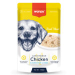 Wanpy Pouch Tavuk&Ciğer Yaş Köpek Maması 100 gr