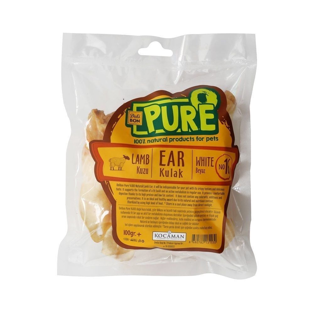 Delibon Pure Kuzu Kurutulmuş Köpek Ödül Maması 100gr