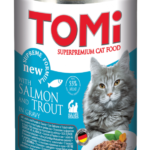 TOMi 400 gr Kedi Konservesi Somon ve Alabalıklı