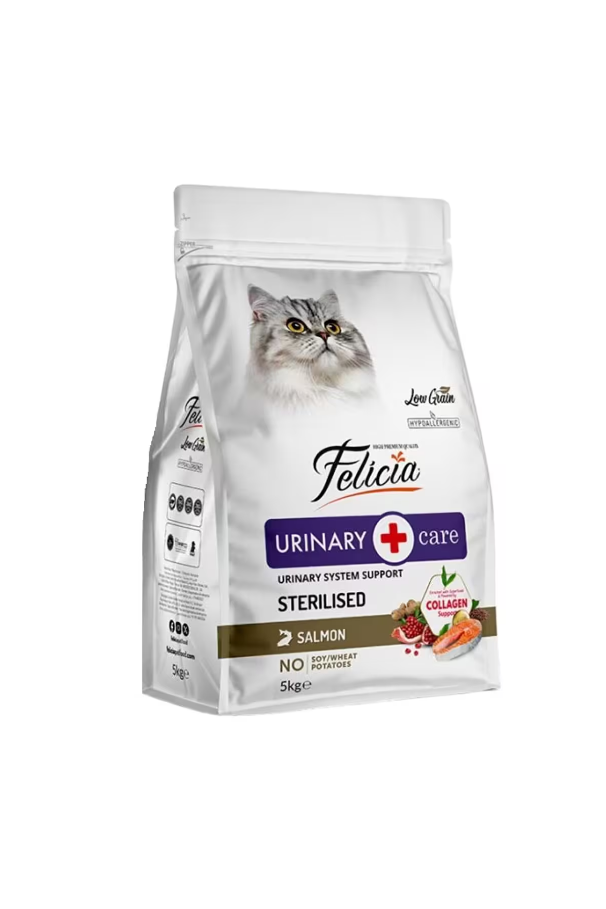 Felicia Urinary Care Somonlu Düşük Tahıllı Yetişkin Kedi Maması 5 Kg