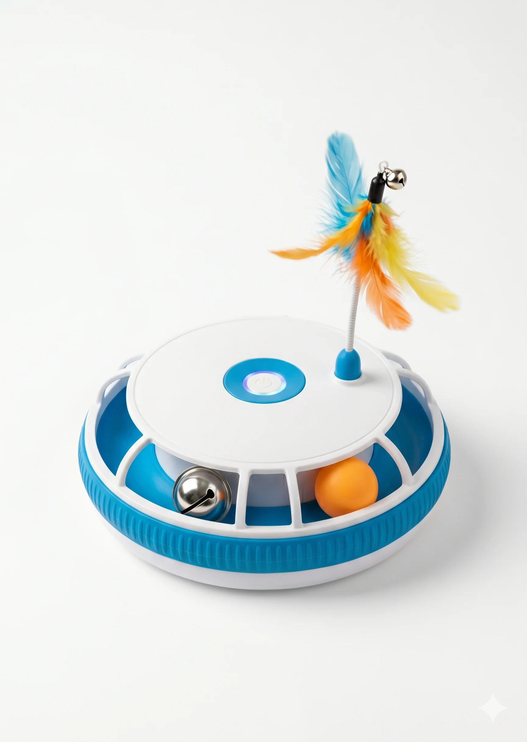 Zilli Döner Akıllı Kedi Oyuncağı