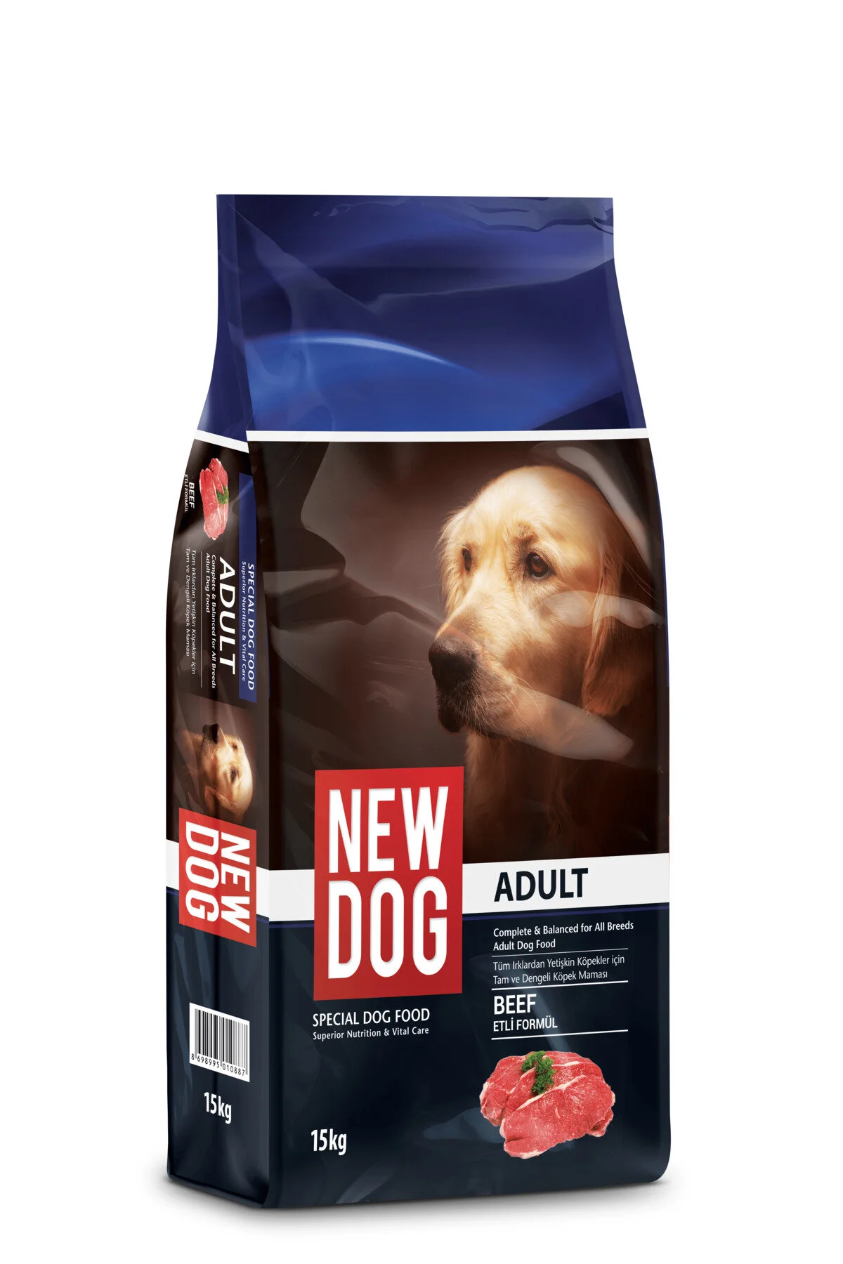 New Dog Adult Beef Biftekli Yetişkin Köpek Maması 15 Kg
