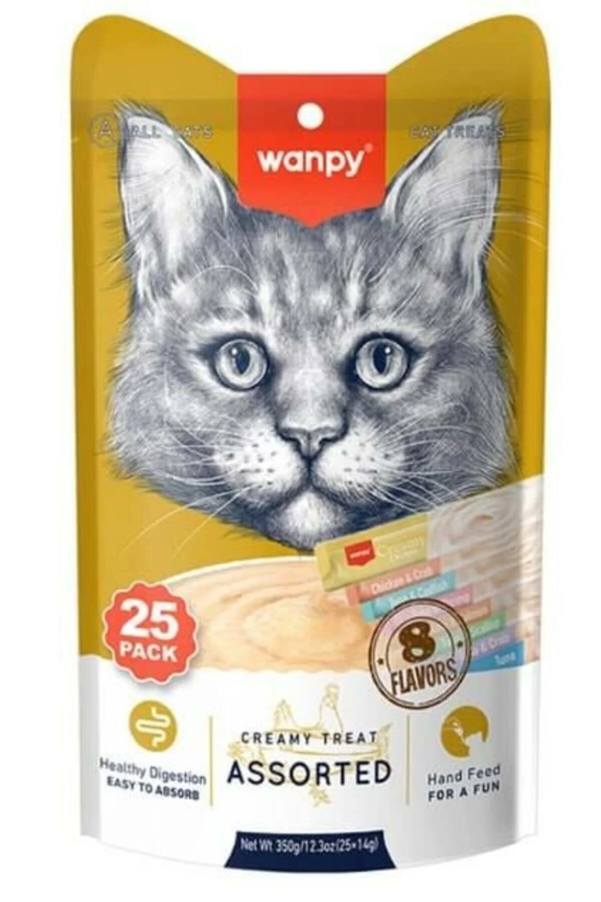 Wanpy Lickable Cream Balıklı Sıvı Kedi Ödül Maması
