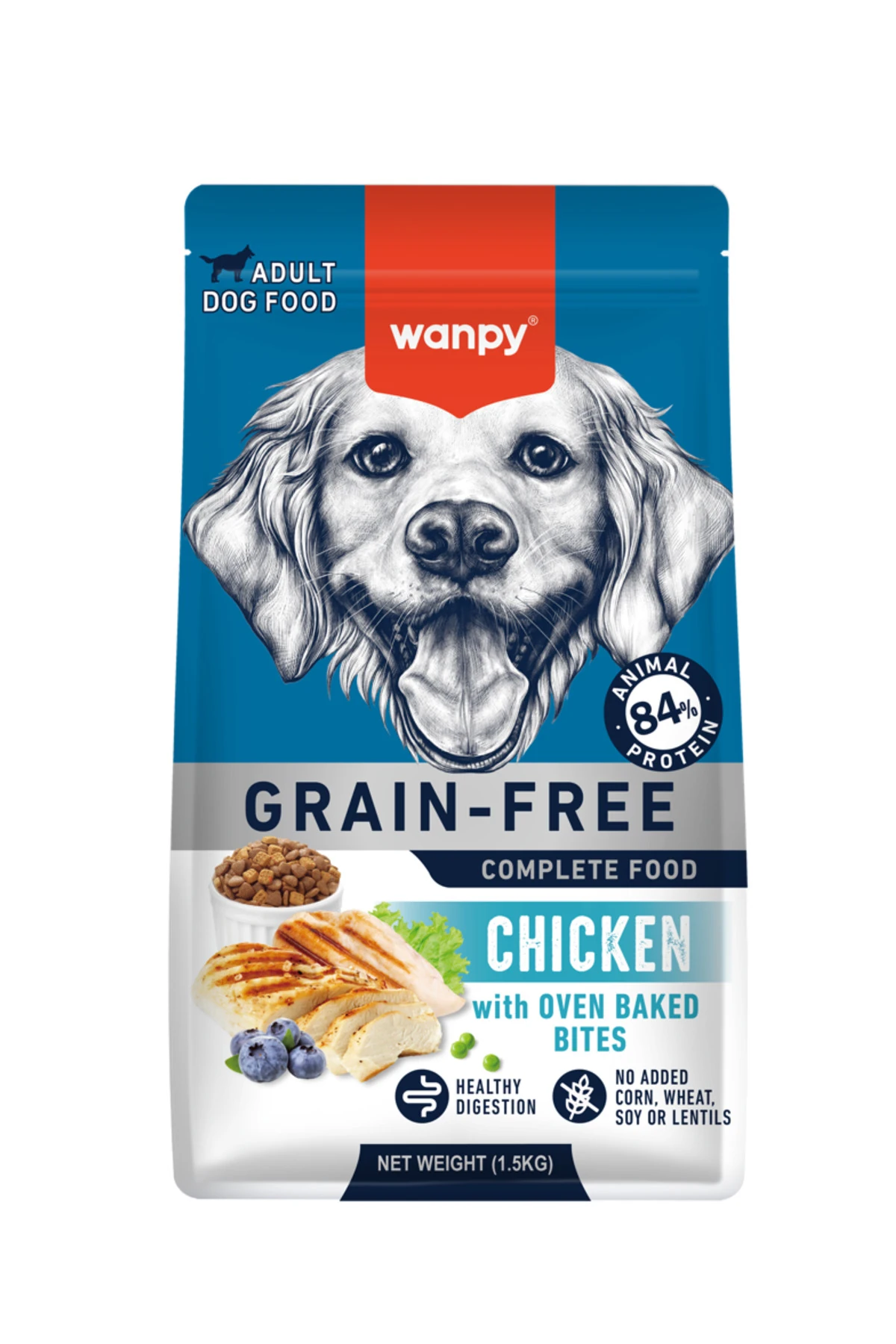 Wanpy Tahılsız Tavuklu Yavru Köpek Maması 1,5 Kg