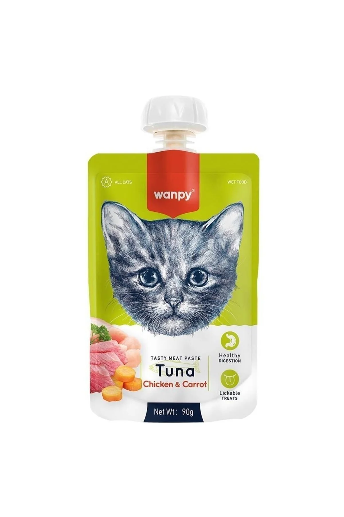 Wanpy Ton Balıklı Sıvı Kedi Ödül Maması 90 Gr